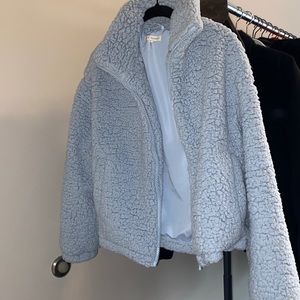 BLUE FLUFFY JACKET